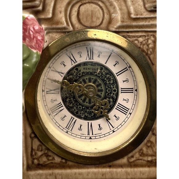 VTG BYRON MOLDS West Germany 10.5"x8.5" Ceramic Girl w/ Grandfather CLOCK *Read* - Picture 8 of 9